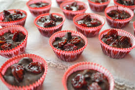 Dark Chocolate Cherry Cups