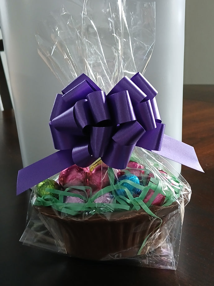 Chocolate Basket w/Eggs